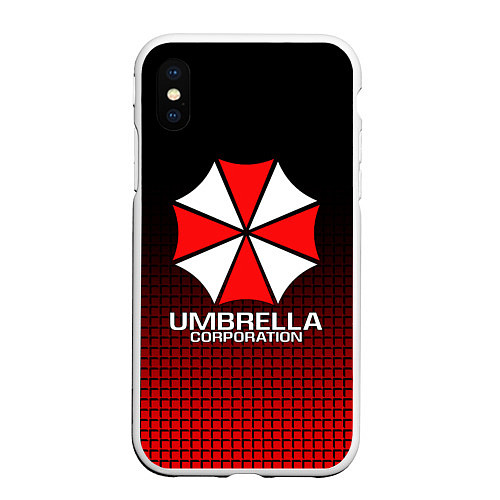 Чехол iPhone XS Max матовый UMBRELLA CORP / 3D-Белый – фото 1