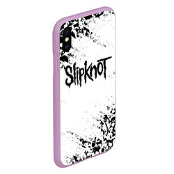 Чехол iPhone XS Max матовый SLIPKNOT, цвет: 3D-сиреневый — фото 2