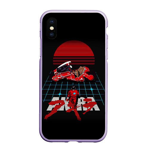 Чехол iPhone XS Max матовый AKIRA / 3D-Светло-сиреневый – фото 1