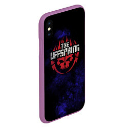 Чехол iPhone XS Max матовый Offspring, цвет: 3D-фиолетовый — фото 2