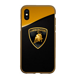 Чехол iPhone XS Max матовый Lamborghini