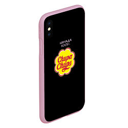 Чехол iPhone XS Max матовый Chupa chups, цвет: 3D-розовый — фото 2