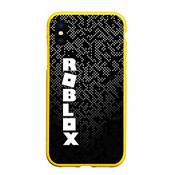 Чехол iPhone XS Max матовый RobloxOko, цвет: 3D-желтый