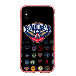 Чехол iPhone XS Max матовый New Orleans Pelicans 1