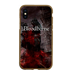 Чехол iPhone XS Max матовый Bloodborne, цвет: 3D-коричневый