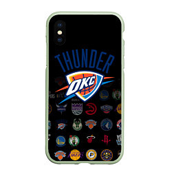 Чехол iPhone XS Max матовый Oklahoma City Thunder 2