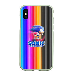 Чехол iPhone XS Max матовый SONIC 2020