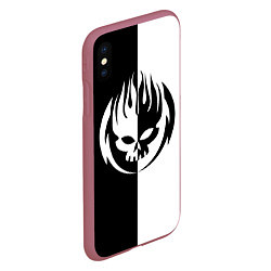 Чехол iPhone XS Max матовый THE OFFSPRING, цвет: 3D-малиновый — фото 2