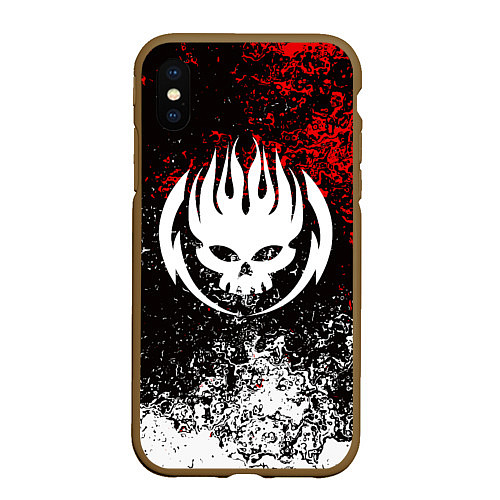 Чехол iPhone XS Max матовый THE OFFSPRING / 3D-Коричневый – фото 1