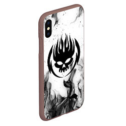 Чехол iPhone XS Max матовый THE OFFSPRING, цвет: 3D-коричневый — фото 2