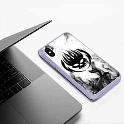 Чехол iPhone XS Max матовый THE OFFSPRING, цвет: 3D-светло-сиреневый — фото 2