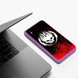 Чехол iPhone XS Max матовый THE OFFSPRING, цвет: 3D-фиолетовый — фото 2