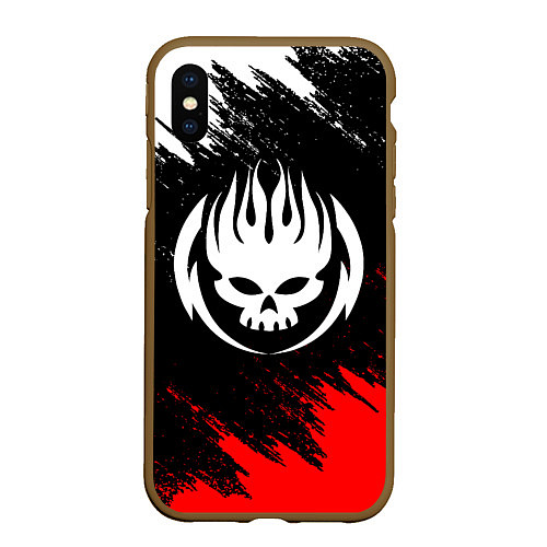 Чехол iPhone XS Max матовый THE OFFSPRING / 3D-Коричневый – фото 1