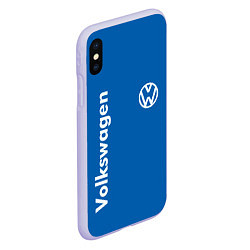 Чехол iPhone XS Max матовый Volkswagen, цвет: 3D-светло-сиреневый — фото 2