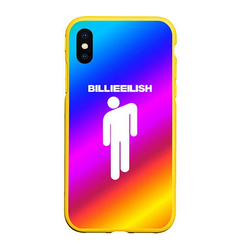 Чехол iPhone XS Max матовый BILLIE ELLISH 2020 / 3D-Желтый – фото 1