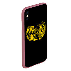 Чехол iPhone XS Max матовый Wu-Tang Clan, цвет: 3D-малиновый — фото 2