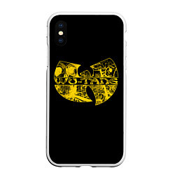 Чехол iPhone XS Max матовый Wu-Tang Clan, цвет: 3D-белый