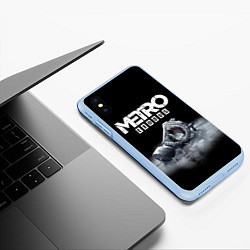 Чехол iPhone XS Max матовый METRO EXODUS, цвет: 3D-голубой — фото 2