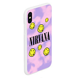 Чехол iPhone XS Max матовый NIRVANA, цвет: 3D-белый — фото 2