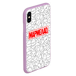 Чехол iPhone XS Max матовый МАРМЕЛАД пародия Oko, цвет: 3D-сиреневый — фото 2