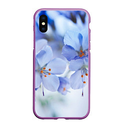 Чехол iPhone XS Max матовый Весна 2020, цвет: 3D-фиолетовый