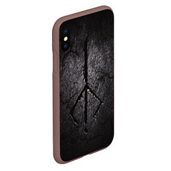 Чехол iPhone XS Max матовый BLOODBORNE HUNTER, цвет: 3D-коричневый — фото 2