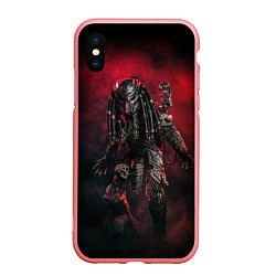 Чехол iPhone XS Max матовый PREDATOR