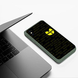 Чехол iPhone XS Max матовый WU-TANG CLAN, цвет: 3D-темно-зеленый — фото 2