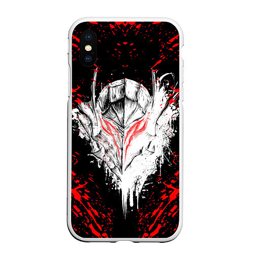 Чехол iPhone XS Max матовый BERSERK / 3D-Белый – фото 1