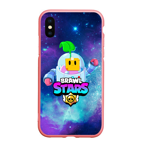 Чехол iPhone XS Max матовый BRAWL STARS SPROUT / 3D-Баблгам – фото 1