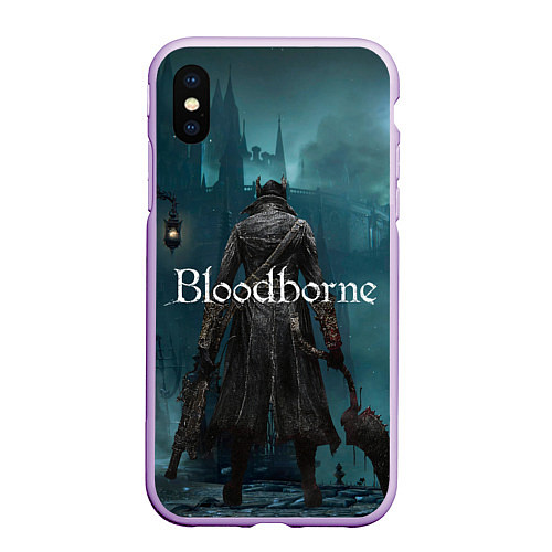 Чехол iPhone XS Max матовый Bloodborne / 3D-Сиреневый – фото 1