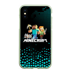 Чехол iPhone XS Max матовый Minecraft