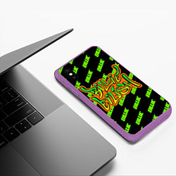 Чехол iPhone XS Max матовый BILLIE EILISH, цвет: 3D-фиолетовый — фото 2