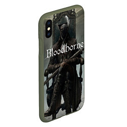 Чехол iPhone XS Max матовый Bloodborne, цвет: 3D-темно-зеленый — фото 2