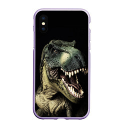 Чехол iPhone XS Max матовый Динозавр T-Rex