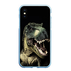 Чехол iPhone XS Max матовый Динозавр T-Rex