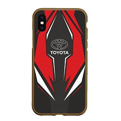 Чехол iPhone XS Max матовый Toyota Driver team Red