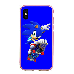 Чехол iPhone XS Max матовый SONIC