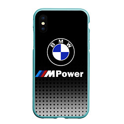 Чехол iPhone XS Max матовый BMW, цвет: 3D-мятный