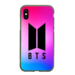 Чехол iPhone XS Max матовый BTS