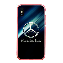 Чехол iPhone XS Max матовый Mercedes, цвет: 3D-баблгам
