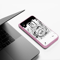 Чехол iPhone XS Max матовый AHEGAO, цвет: 3D-розовый — фото 2