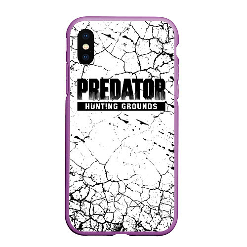 Чехол iPhone XS Max матовый PREDATOR: HUNTING GROUNDS / 3D-Фиолетовый – фото 1