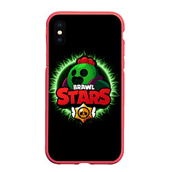 Чехол iPhone XS Max матовый Brawl Stars Spike