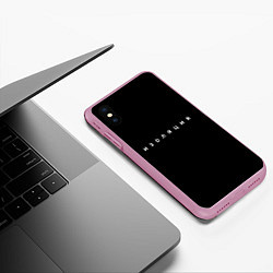 Чехол iPhone XS Max матовый Изоляция, цвет: 3D-розовый — фото 2