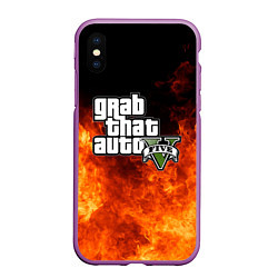 Чехол iPhone XS Max матовый GTA
