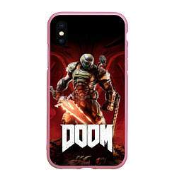 Чехол iPhone XS Max матовый Doom
