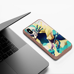 Чехол iPhone XS Max матовый JoJo, цвет: 3D-коричневый — фото 2