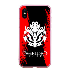 Чехол iPhone XS Max матовый Overlord, цвет: 3D-розовый