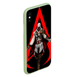 Чехол iPhone XS Max матовый Assassin’s Creed 02, цвет: 3D-салатовый — фото 2